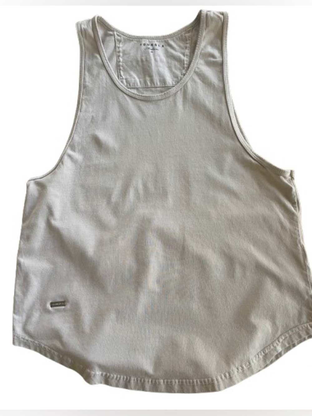 YoungLA Metal Tag Classic Tan Tank Top